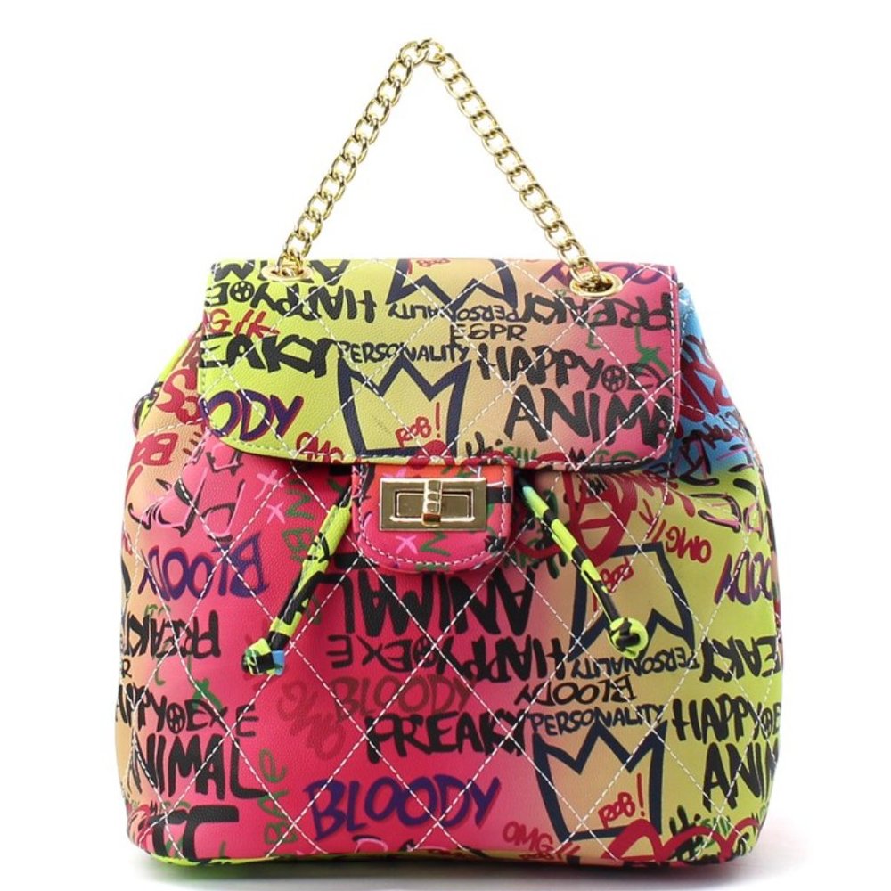 What's on your Mind Graffiti Backpack